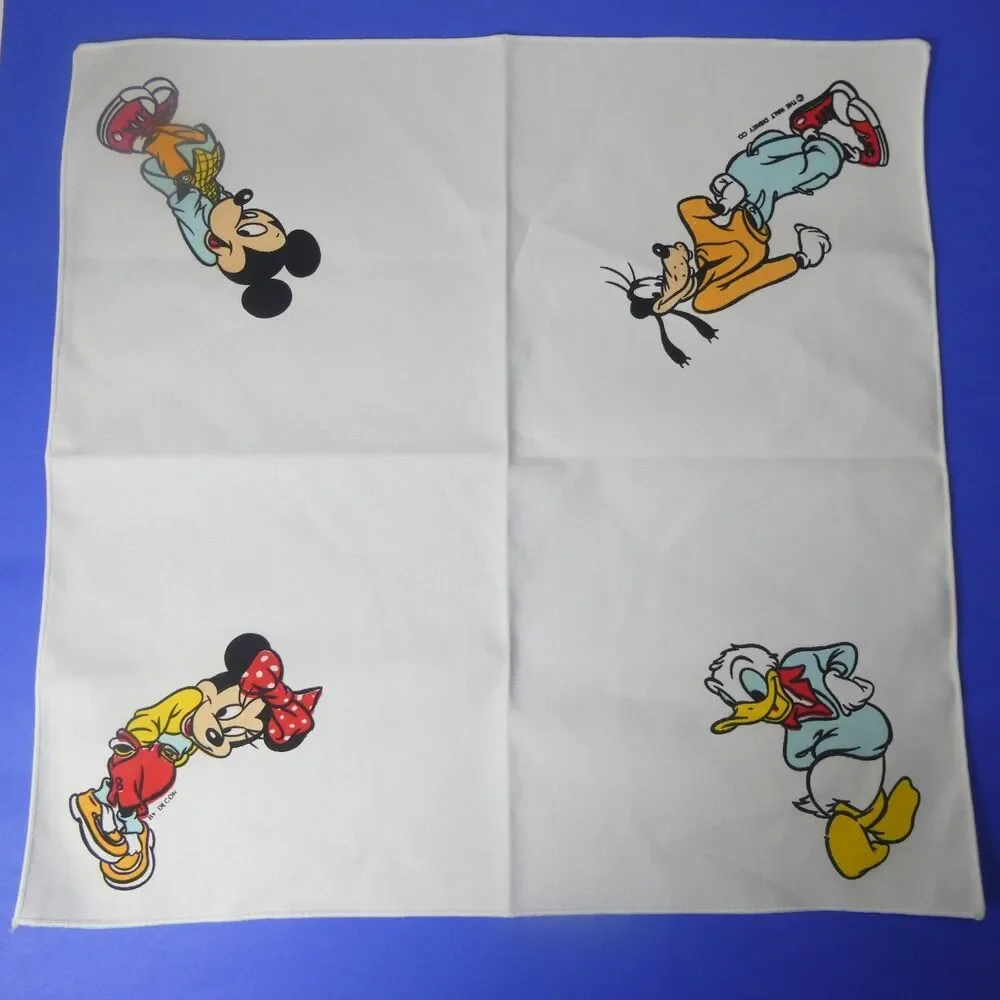 14 Disney Character Cloth Napkins Mickey Minnie Donald Goofy 18